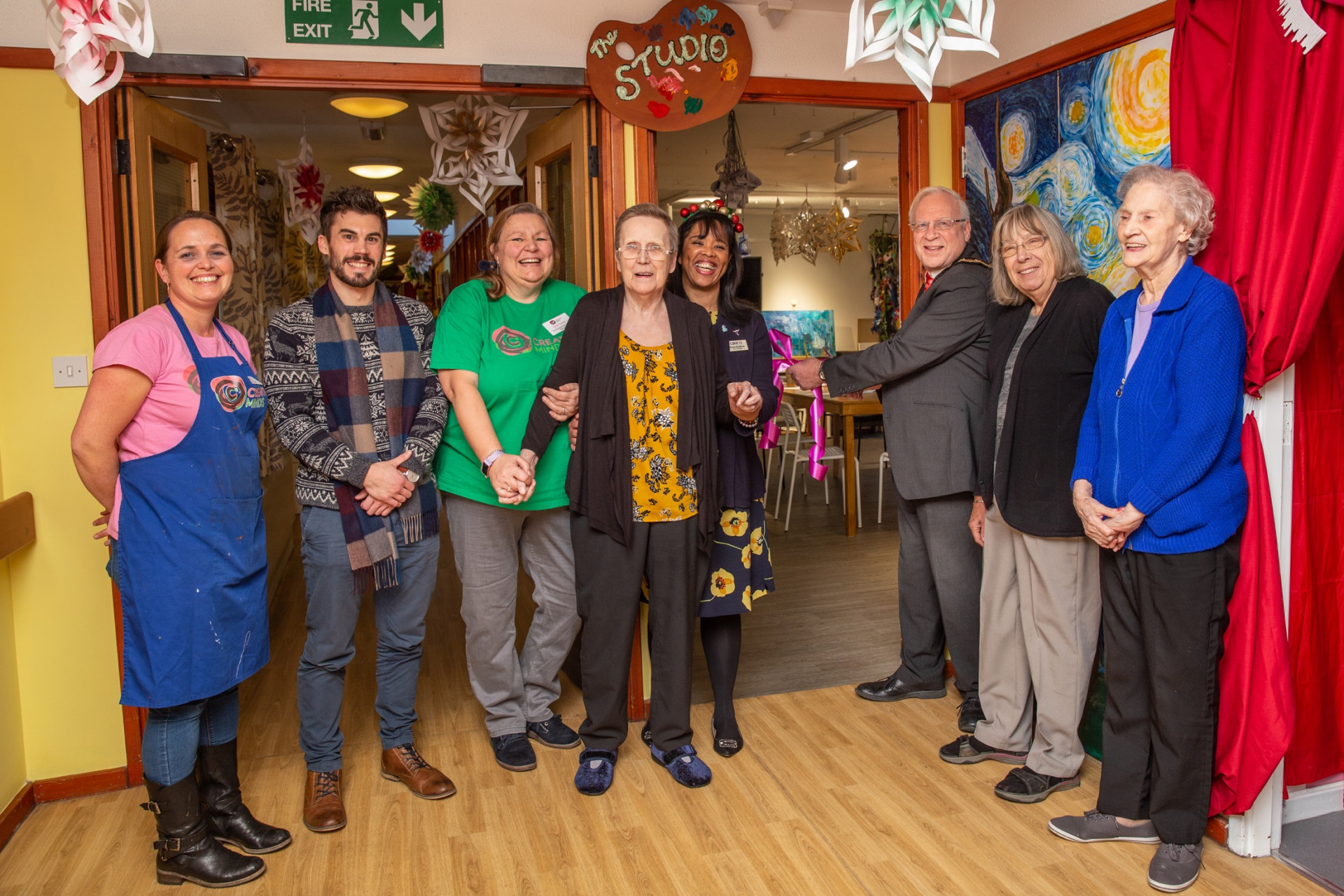 Celebrations as VIP guest launches art studio at Appleby House